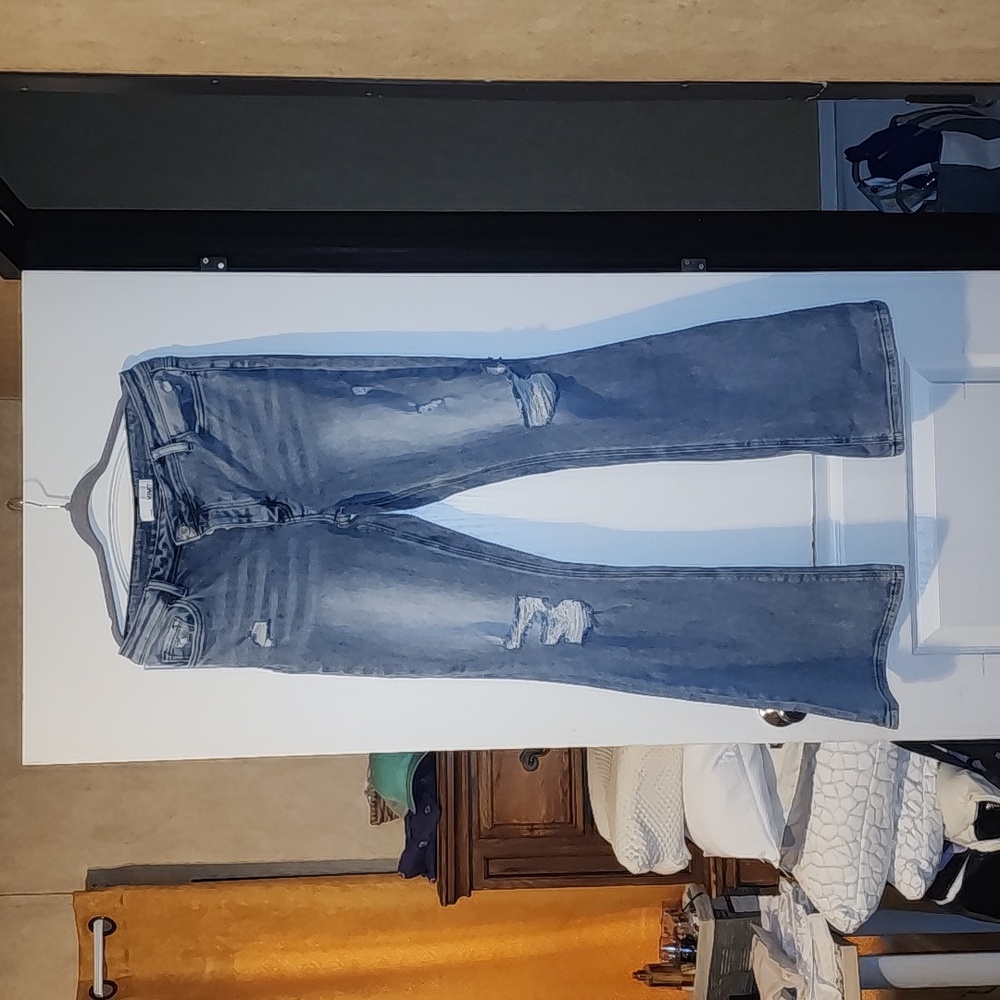 Vervet distressed flared jeans